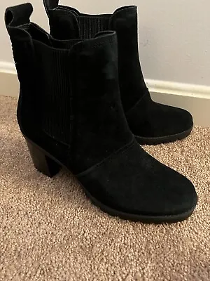 UGG Hazel Black Pull On Suede Boots Sz 9 Worn Once • $75