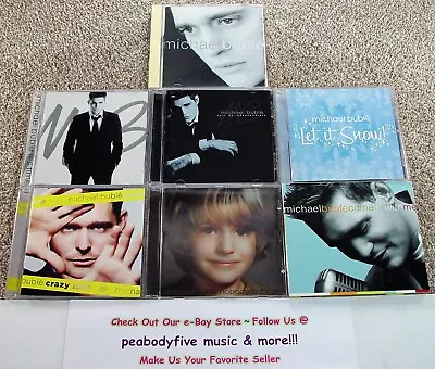 Lot Of 8 MICHAEL BUBLE CD/DVD - S/T Time Call Me Snow Crazy Nobody Come (†) • $24.77