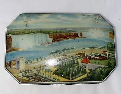 Vintage George W. Horner & Co Candy Toffee Tin ~ Niagara Falls ~ Made In England • $4