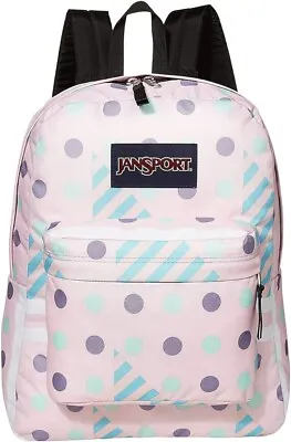 JANSPORT SUPERBREAK ONE BACKPACK  ICE CREAM GEO  School Bag Pink Multicolor New • £42.74