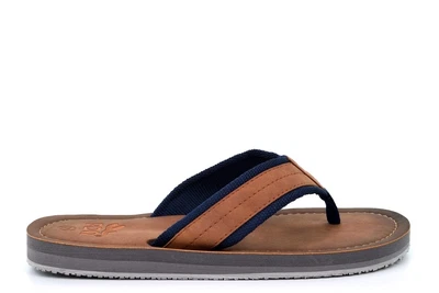 £16.31 • Buy Mens Toe Post Sandals Mens Summer Sandals Flip Flops Leather Effect Mules Tan