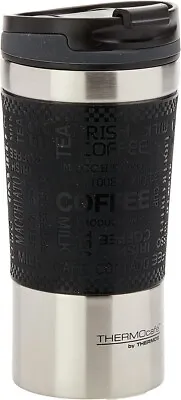 THERMOcafe By Thermos Vacuum Insulated Travel Cup 350 ML Black Stainless Steel • $24.96