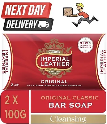 Imperial Leather Soap LAVENDER CASE OF 18 Cussons LEATHER BULK PACK  • £25.99