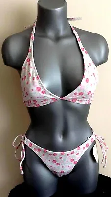 Women's Ocean Pacific Bikini Set 3 Styles Uk 10 12 14 16 Pink Blue Floral Bag Bn • £5.99