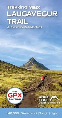 Trekking Map: Iceland's Laugavegur & Fimmvorduhals Trail • £13.60