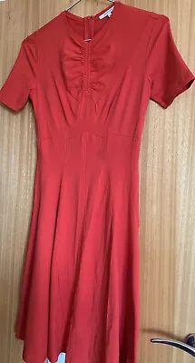 $100.47 • Buy Carven Fitted Red Dress Rrp £299 - Medium