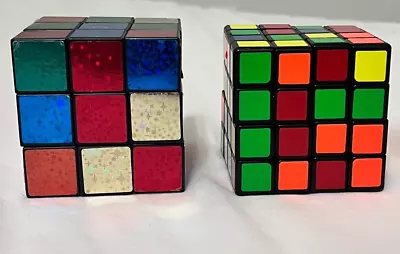 Multicolor Two Fully Functional Square Magic  Cube Twist Puzzle Toy • $11.04