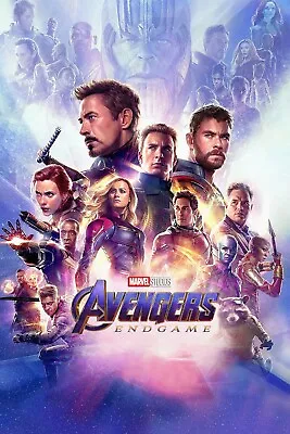 Marvel Avengers - Canvas Or Poster (A0-A4) Film Movie Art Wall Decor Actor Anime • £5.99