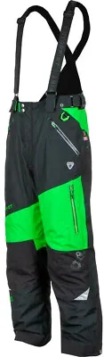 Men's MOTORFIST REDLINE Snowmobiling/Riding Bib/Pant Primaloft M Black/Green LNC • $139.99