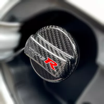 Carbon Fiber Oil Gas Fuel Cap Cover For Honda Civic EP3 FD2 FN2 FK8 FL5 Type R • $25.71