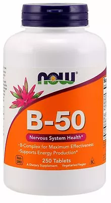 NOW Supplements - B-50 250 Tablets • $28.61