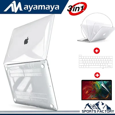 Fr MacBook Pro 13  A2338 A2289 A2251 M1/M2 Glossy Crystal Clear Hard Case Cover  • $14.99