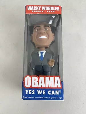 Barack Obama Yes We Can! Funko Wacky Wobbler Bobble Head With Box • $19.99