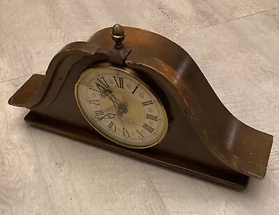 Antique New England Clock Company Mantel Clock Framingham MA Works! • $100