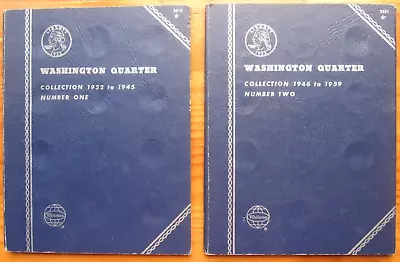 Vintage Whitman Washington Quarter Coin Folders 9018 9031 -  1932 To 1959 • $9.95