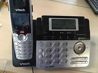 Vtech 2-Line DS6151 Cordless Digital Answering System W/ Caller ID/Waiting • $24.99