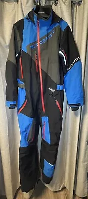 Motorfist Blitz II Mens Snow Monosuit Black/Blue. Mens Large • $550