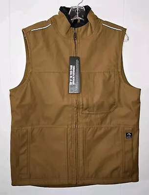 Dri Duck 5301 Rigor Vest Mens Brown Full Zip Pockets  XL  3M Reflective Trim • $49.99