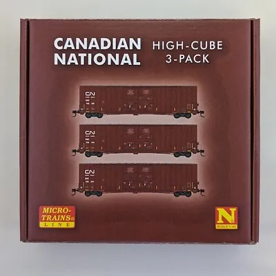 Micro-Trains 99301870 N Scale Canadian National Hi-Cube 3-Pack • $225.80