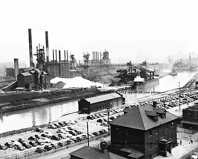 8x10 1947 Corrigan Mckinney Steel Mill PHOTO Factory Furnaces Cleveland Ohio US • $14.88