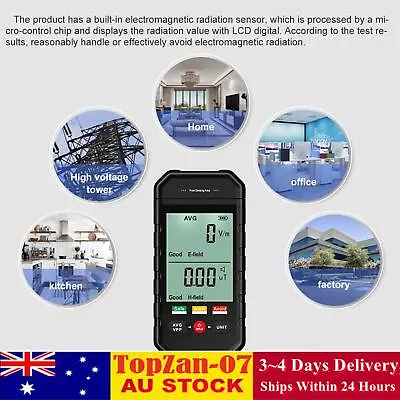 ET925 Handheld EMF Meter Electromagnetic Field Radiation Dosimeter Tester AU • $30.99