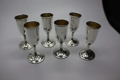 Six Webster Sterling Silver Cordial Glasses • $140