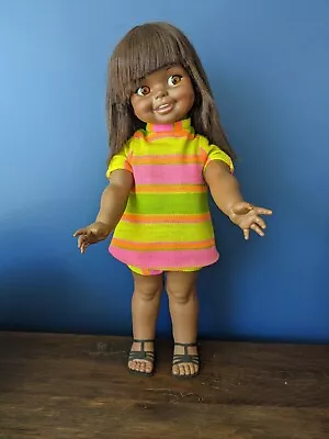 Rare 1967 Ideal Giggles Black African American Doll • $76