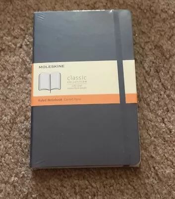 Moleskine Classic Notebook Soft Cover Large (5  X 8.25 ) Ruled/Lined Sapphire • $6