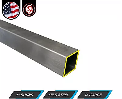 1  Square Metal Tube - Mild Steel - 16 Gauge - ERW - 48  Long (4-ft) • $9.50