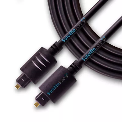 SatelliteSale Toslink SPDIF Audio Optical Fiber Cable PVC Black Cord • $6.79