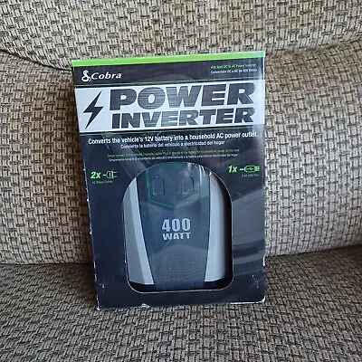 Cobra CPI490 400W Portable Power Inverter 2 AC Outlets And 1 USB • $45