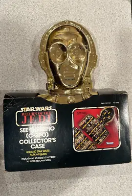 Near Mint Return Of The Jedi C3PO Kenner Carrying Case Insert Unused Stickers • $199