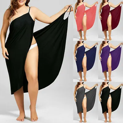 £8.99 • Buy Women Bikini Cover Up Swim Beachwear Long Maxi Wrap Sarong Beach Dress Plus Size
