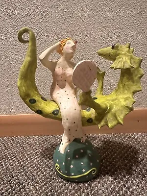 Judie Bomberger Art Sculpture Of Mermaid Signed  • $50