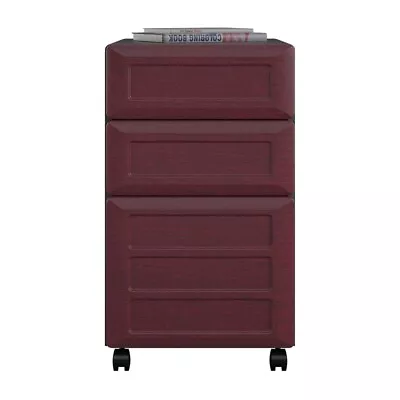 Altra Furniture Pursuit 3 Drawer File Cabinet In Cherry And Gray • $160