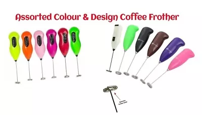 Milk & Coffee Frother Stainless Steel Whisk For Cappuccino Drink Mixer Stirrer • £3.97