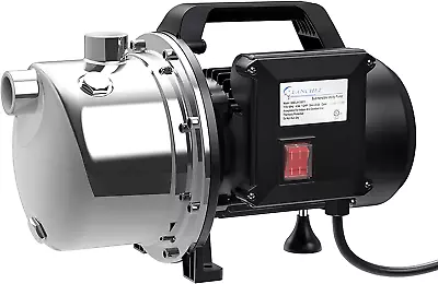 1 HP Shallow Well Pump，Garden Pump Portable Stainless Steel Water Transfer Drai • $190.99