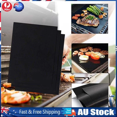 Non-stick BBQ Grill Mat Barbecue Baking Liners Reusable Cooking Barbecue Sheet • $7.29