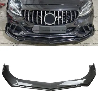 For Mercedes-Benz AMG35 AMG45 GT Front Bumper Lip Spoiler Splitter Carbon Fiber • $61.75