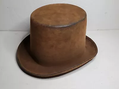 Vintage / Antique Men's Leather Top Hat - For Cosplay - Theatre - Performance • $99.99