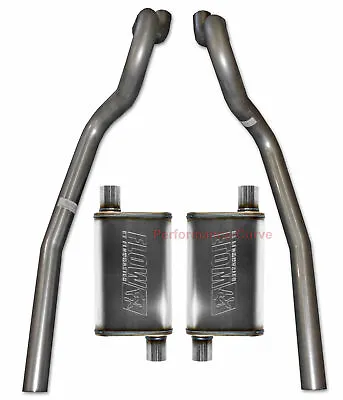 86-04 Ford Mustang GT 4.6 5.0 Performance Exhaust System W/ FlowFX Mufflers • $249.95