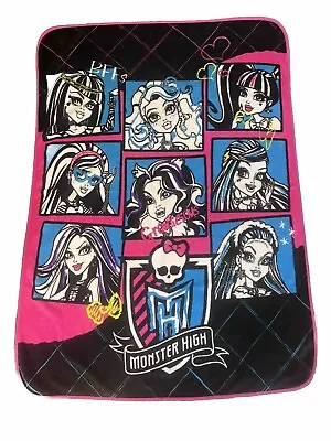 Monster High Throw Fleece Blanket 2012 43” X 60” • $16.19