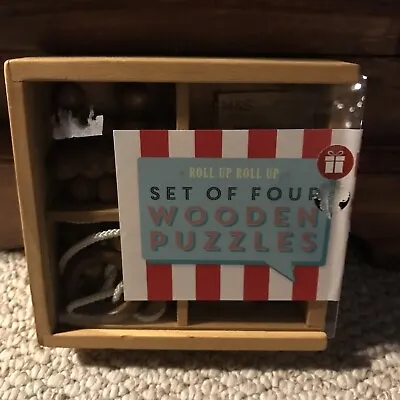 Marks And Spencer Set Of Four Wooden Puzzles • £3