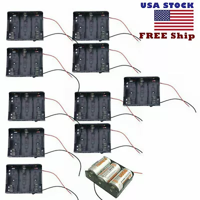 10pcs Battery Case Box For 3x Size C Holder With R14 Clip Wire US Free Shipping • $14.76