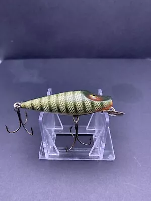 Vintage Fishing Lure! Old Wood Abbey & Imbrie Runt! Awesome Colors! • $5.99