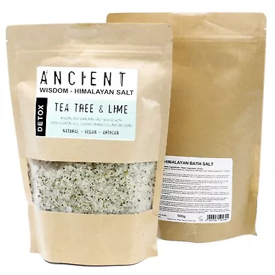 Himalayan Bath Salt Blend 500g With Essential Oils & Flowers Relaxing & Repairs • £11.99