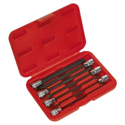 Sealey AK62255 Hex Socket Bit Set 7pc 3/8 Sq Drive 150mm Metric • $38.57