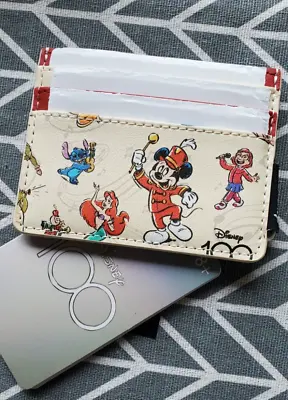 Loungefly Disney 100 Mickey Mouse & Band Cardholder ID Wallet-stitch-Elsa-NWT • $20