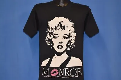 Vintage 80s MARILYN MONROE PORTRAIT 1988 PINK LIPSTICK ROGER RICHMAN T-shirt M • $266