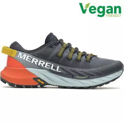 Merrell Agility Peak 4 Mens Vegan Trail Running Shoes Trainers Black Size 8-13 • £94.99